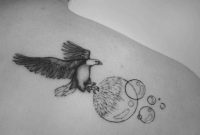 Eagle And Soap Bubbles Tattoo On The Right Shoulder Blade Tattoos in size 1000 X 1000