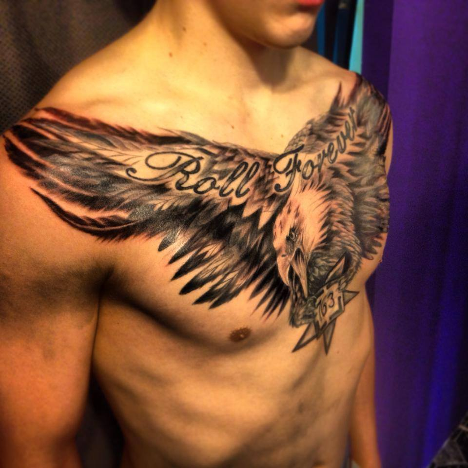 Eagle Chest Tattoo Designs Ideas And Meaning Tattoos For You inside sizing 960 X 960