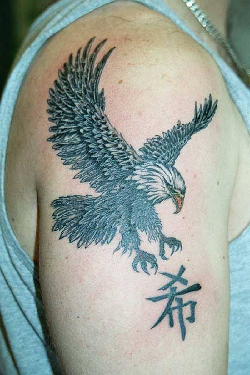 Eagle Tattoo Design For Shoulder Tattoos Book 65000 Tattoos Designs in sizing 800 X 1199