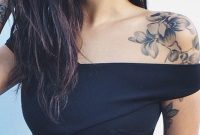 Easy Shoulder Rose Tattoo Ideas For Girls Flower Arm Sleeve Ideias regarding proportions 1500 X 1819