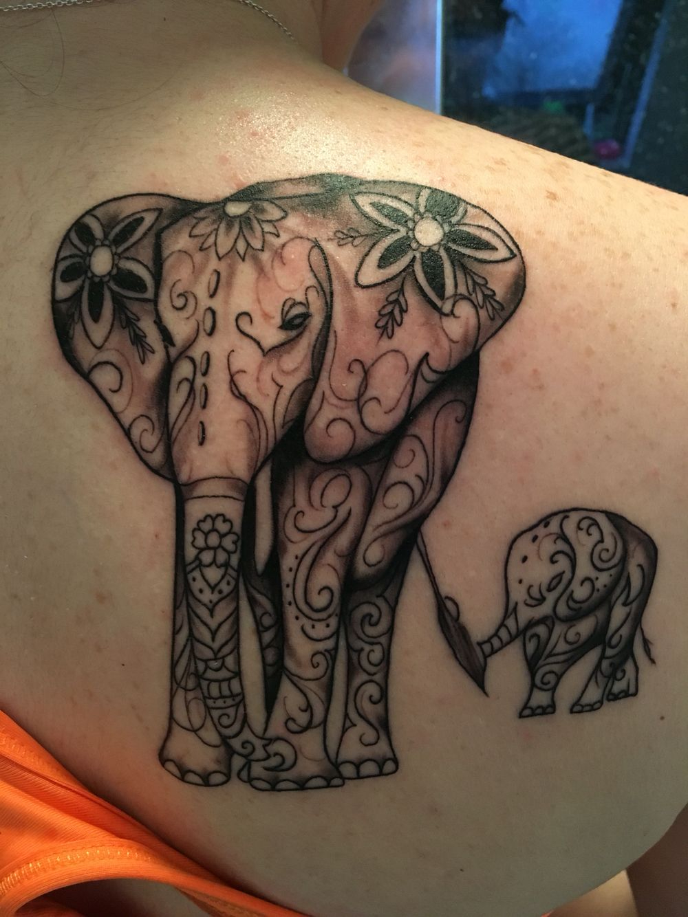 Elephant Tattoo On Shoulder Blade Tattoos Elephant Tattoos for proportions 1000 X 1334