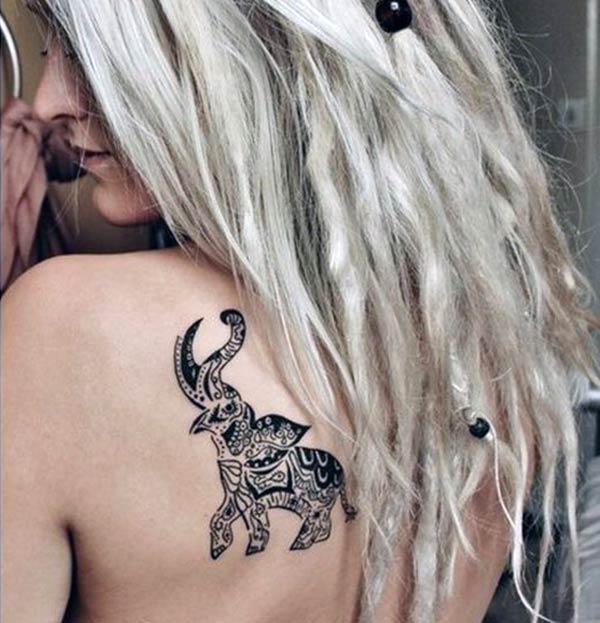 Elephant Tattoo Tribal Elephant Tattoo For Women for proportions 600 X 623