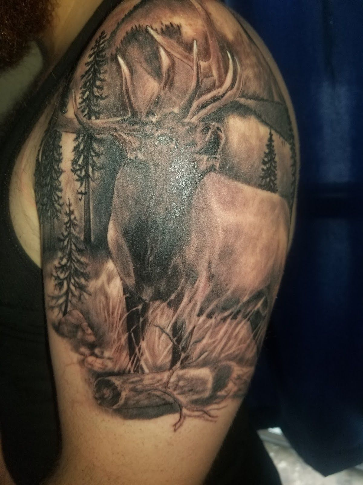 Elk Tattoo Rick Sanders Elk Tattoo Tattoos Deer Tattoo with regard to measurements 1200 X 1600