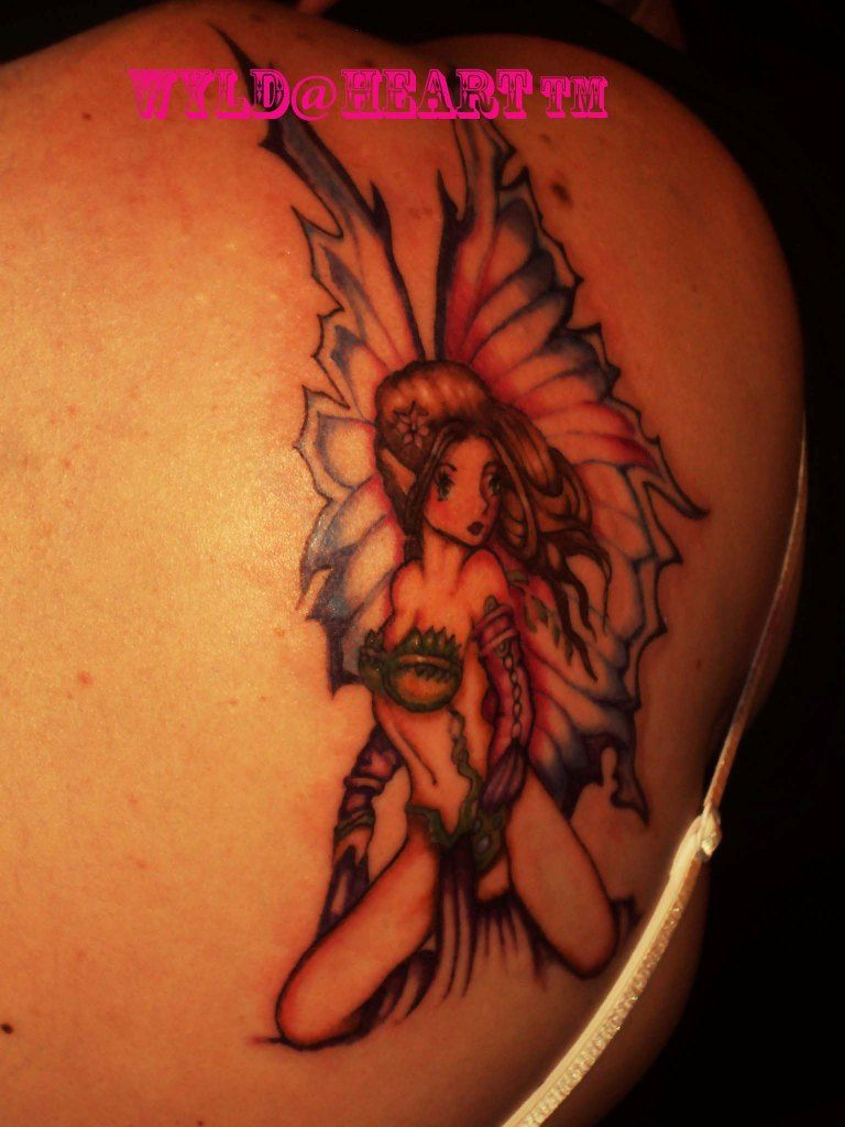 Fairy Tattoo Shoulderblade Phoenixbay On Deviantart Fairy inside proportions 768 X 1024