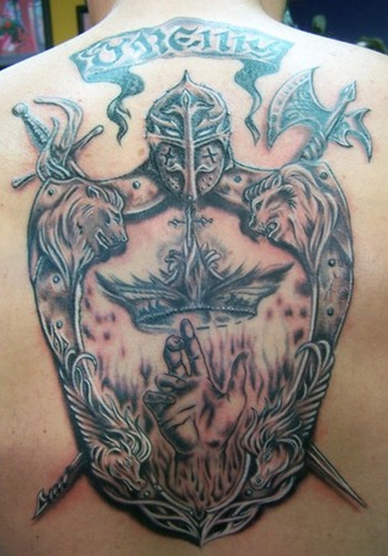 Family Crest Shield Tattoo On Back 2 Tattoos Book 65000 Tattoos for sizing 800 X 1146