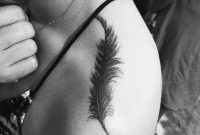 Feather Tattoo On The Left Top Of The Shoulder Tattoo Artist Jon with regard to sizing 1000 X 1000