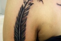 Feather Tattoos Feather Tattoo On His Shoulder Tattoos Tats regarding dimensions 1200 X 1600