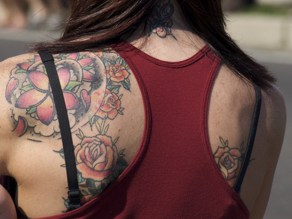 Female Shoulder Flower Tattoo A Photo On Flickriver Best Tattoo pertaining to measurements 1024 X 768