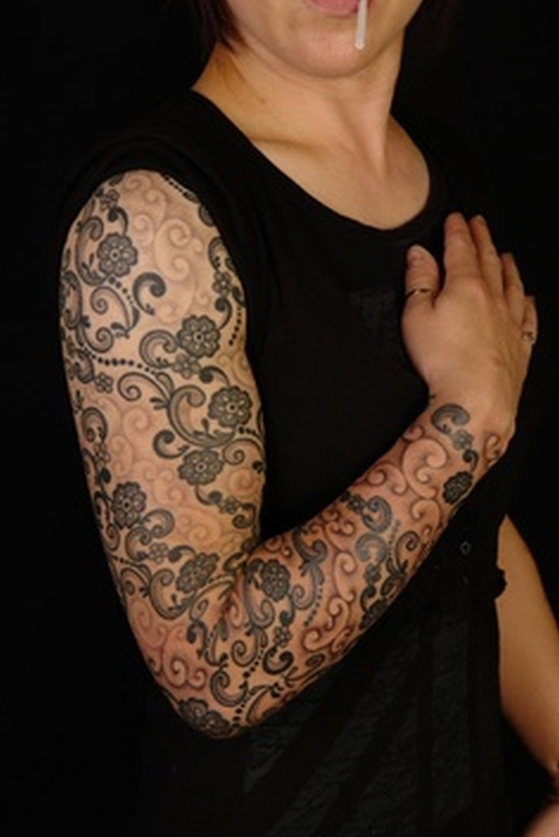 Feminine Full Sleeve Design Tattoo Tattoos Book 65000 Tattoos with regard to measurements 800 X 1197