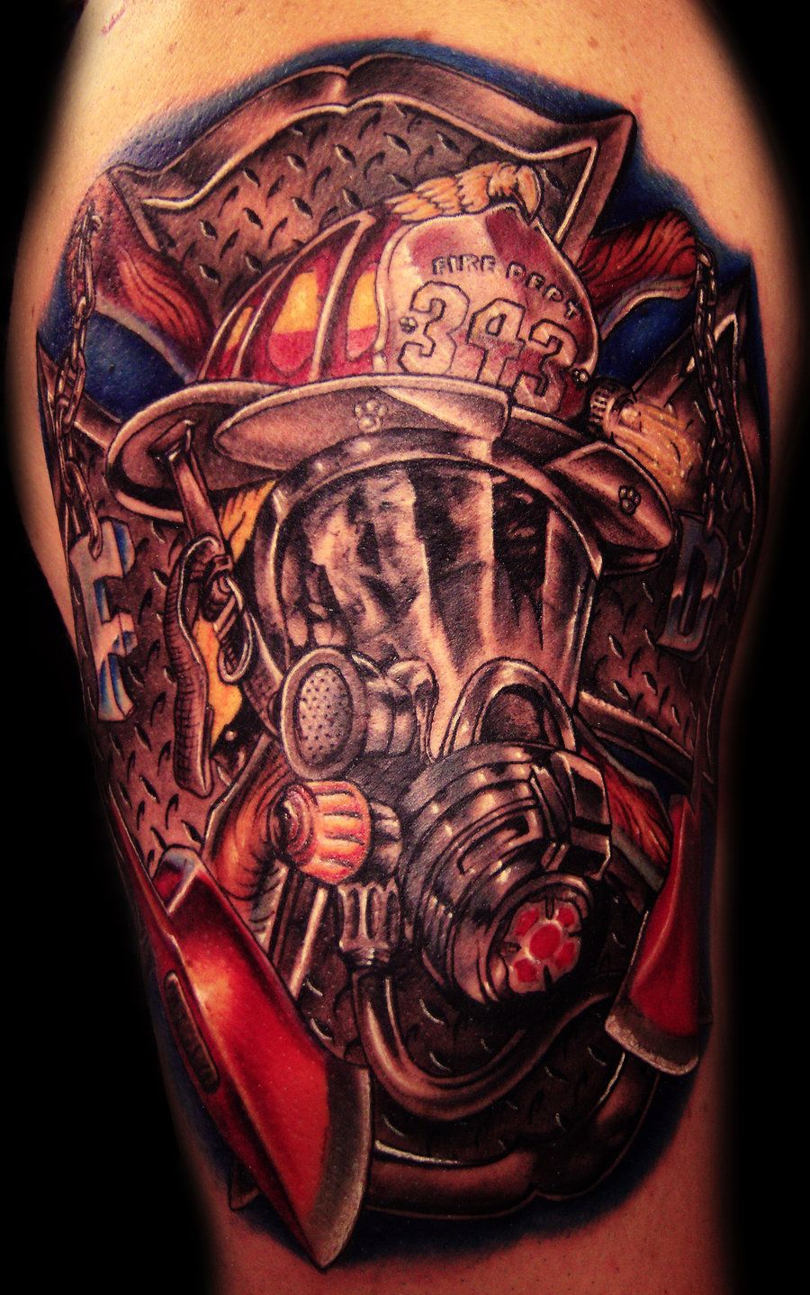 Firefighter Tattoo I Would Only Get One For My Brother And Cousin inside proportions 900 X 1438