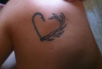 Fish Hook Deer Antler Tattoo Heart On The Shoulder Tattoos intended for size 1529 X 1166