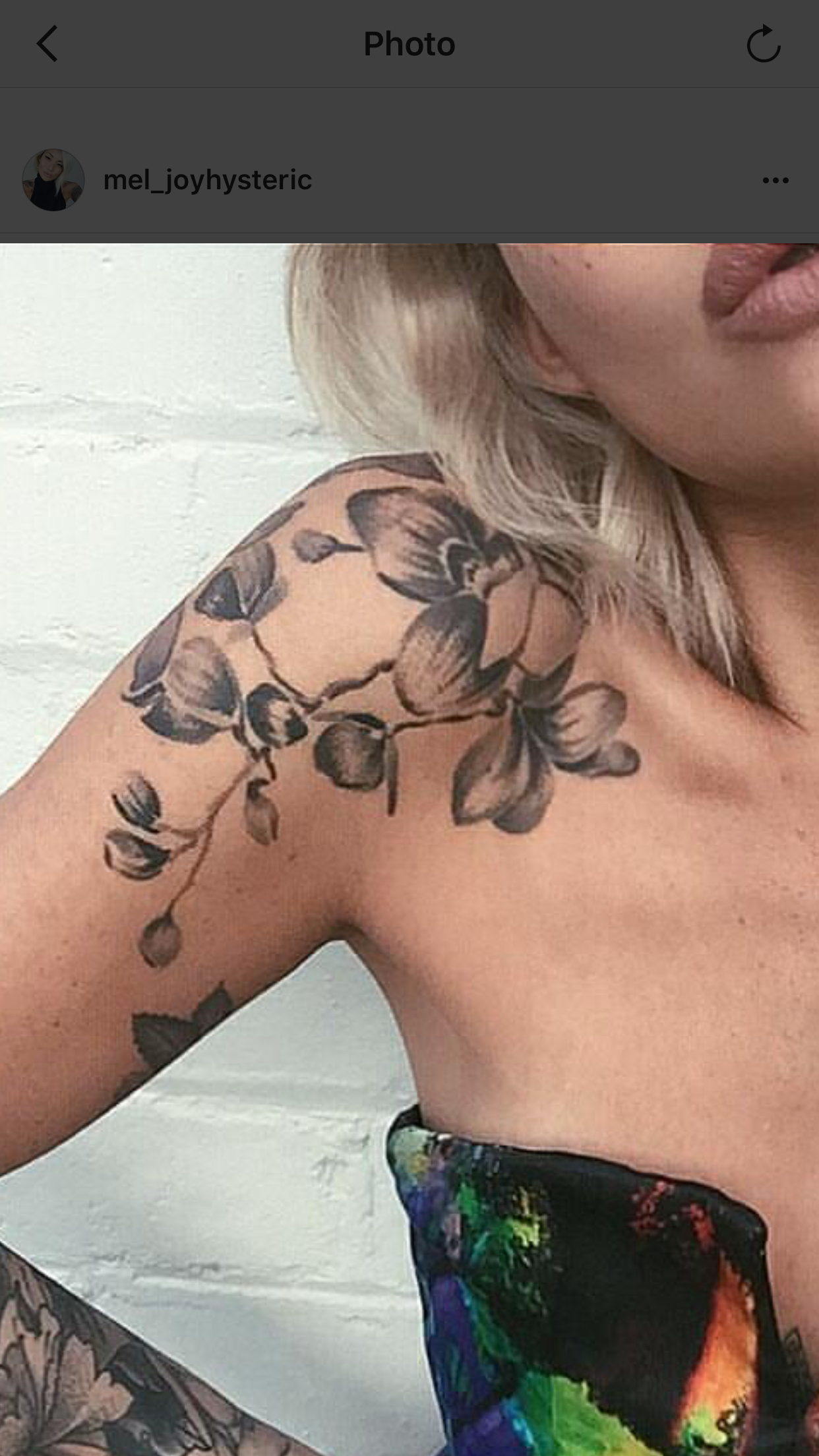 Floral Orchid On Shoulder Tattoo inside dimensions 1242 X 2208