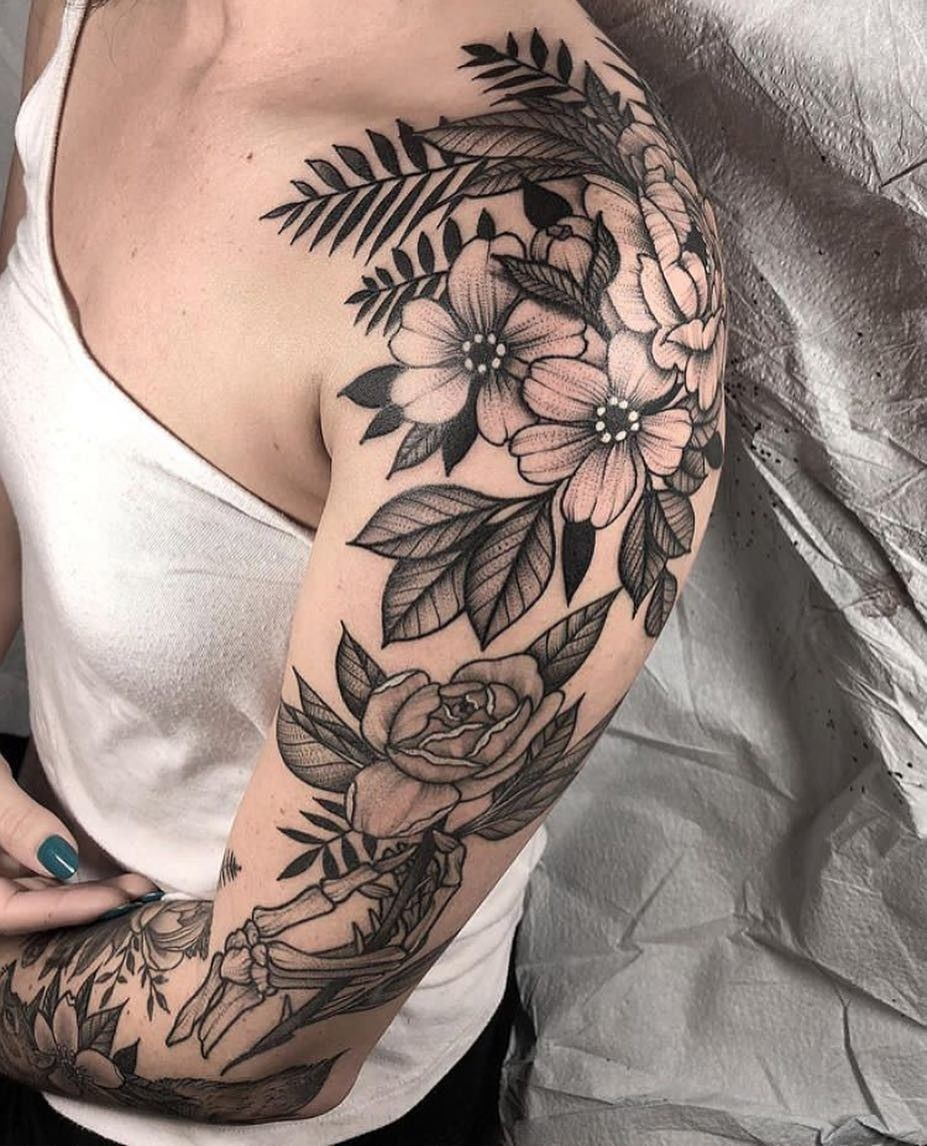 Floral Sleeve Alternativeinspiration Alternative Tattoo Tattoos throughout dimensions 927 X 1146