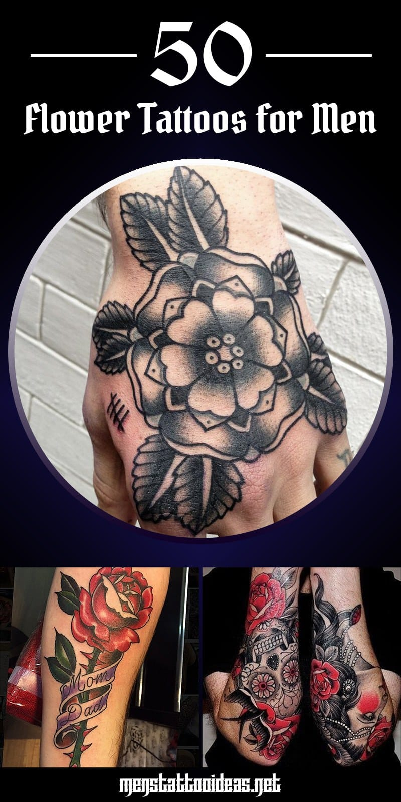 Flower Tattoos For Men Ideas And Inspiration For Guys within measurements 800 X 1600