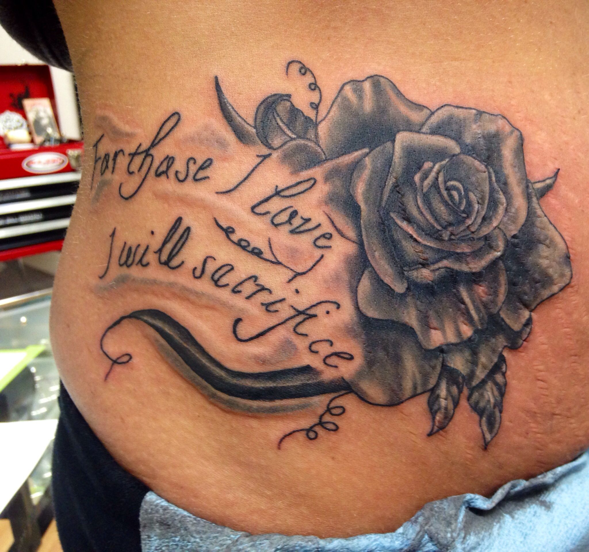 For Those I Love I Will Sacrifice Rose Tattoo Tattoo Idea Hip within proportions 2048 X 1920