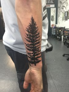 Forest Pine Tree Tattoo Artsy Fartsy Stuff Tree inside proportions 1000 X 1334