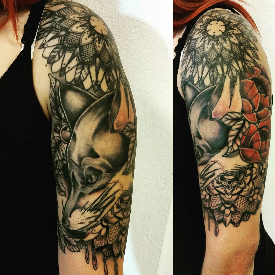 Fox Shoulder Tattoo Best Tattoo Ideas Gallery intended for size 1080 X 1080