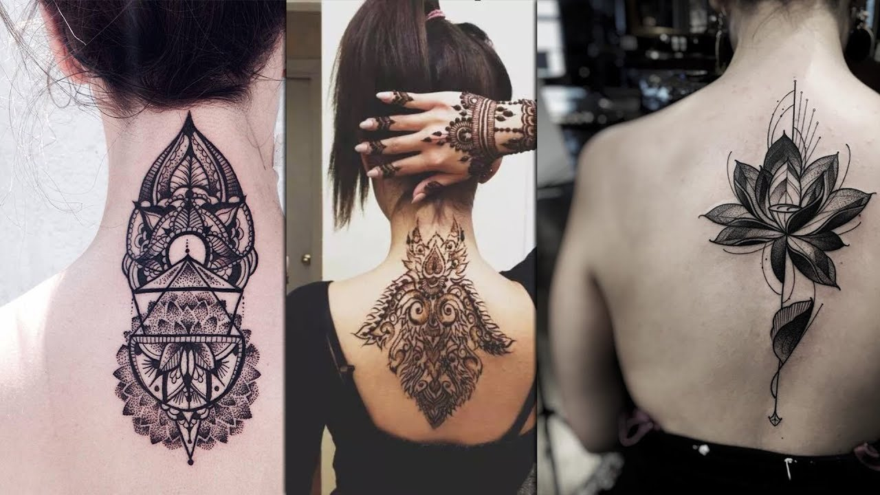 Geometric Back Neck Tattoo Design Collections Idle For Men Women with regard to proportions 1280 X 720