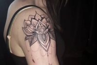 Girly Shoulder Tattoo Mandala Chandelier Style Art Shoulder for dimensions 848 X 960
