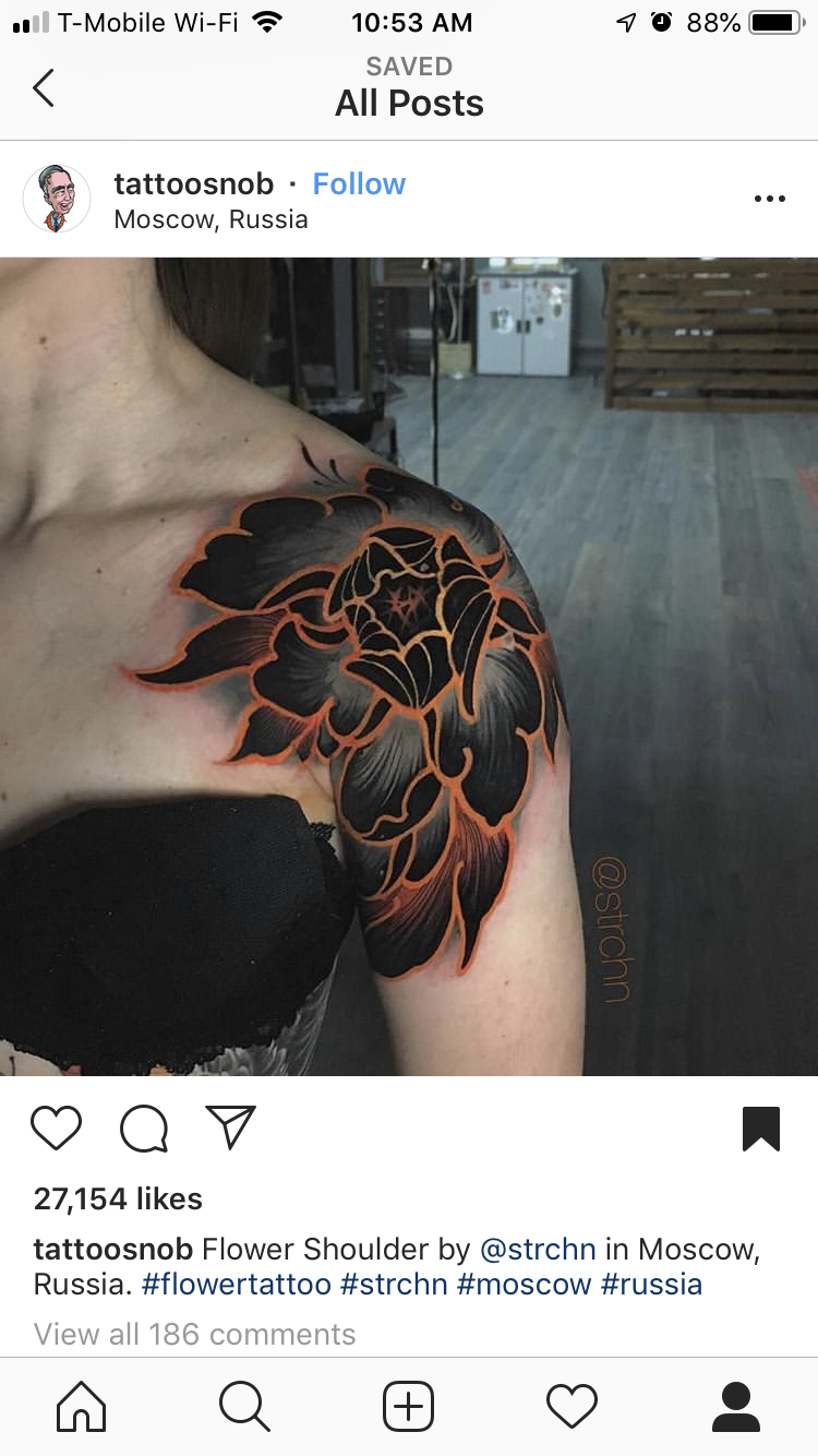 Gorgeous Black Flower Shoulder Tat Tattoos Tattoos Cute Tattoos regarding measurements 750 X 1334
