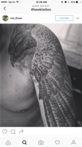 Hawk On Shoulder Tattoo with regard to proportions 1242 X 2208