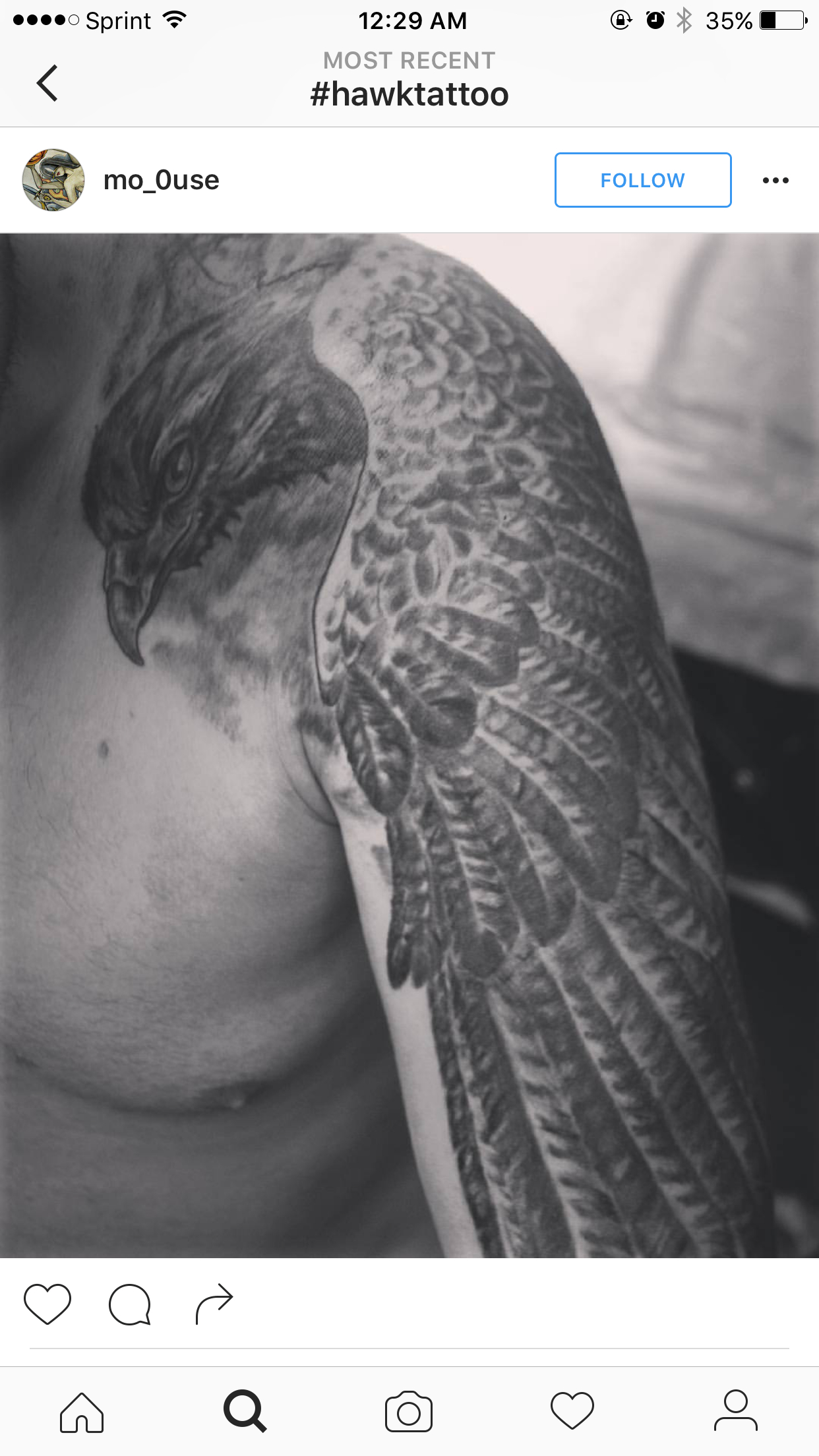 Hawk On Shoulder Tattoo with regard to proportions 1242 X 2208