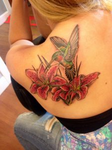 Hummingbird Stargazer Lillies Tattoos Tattoos Hummingbird throughout size 1536 X 2048