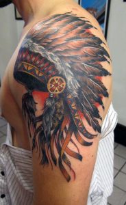 Indian Chief Headdress Tattoo Native American Indian Headdress intended for proportions 736 X 1201