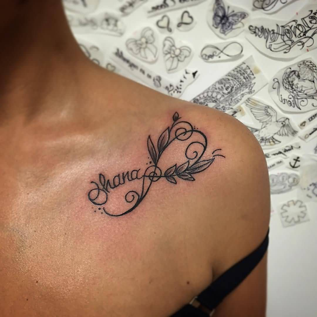 Infinity Tattoo On Left Shoulder for dimensions 1080 X 1080