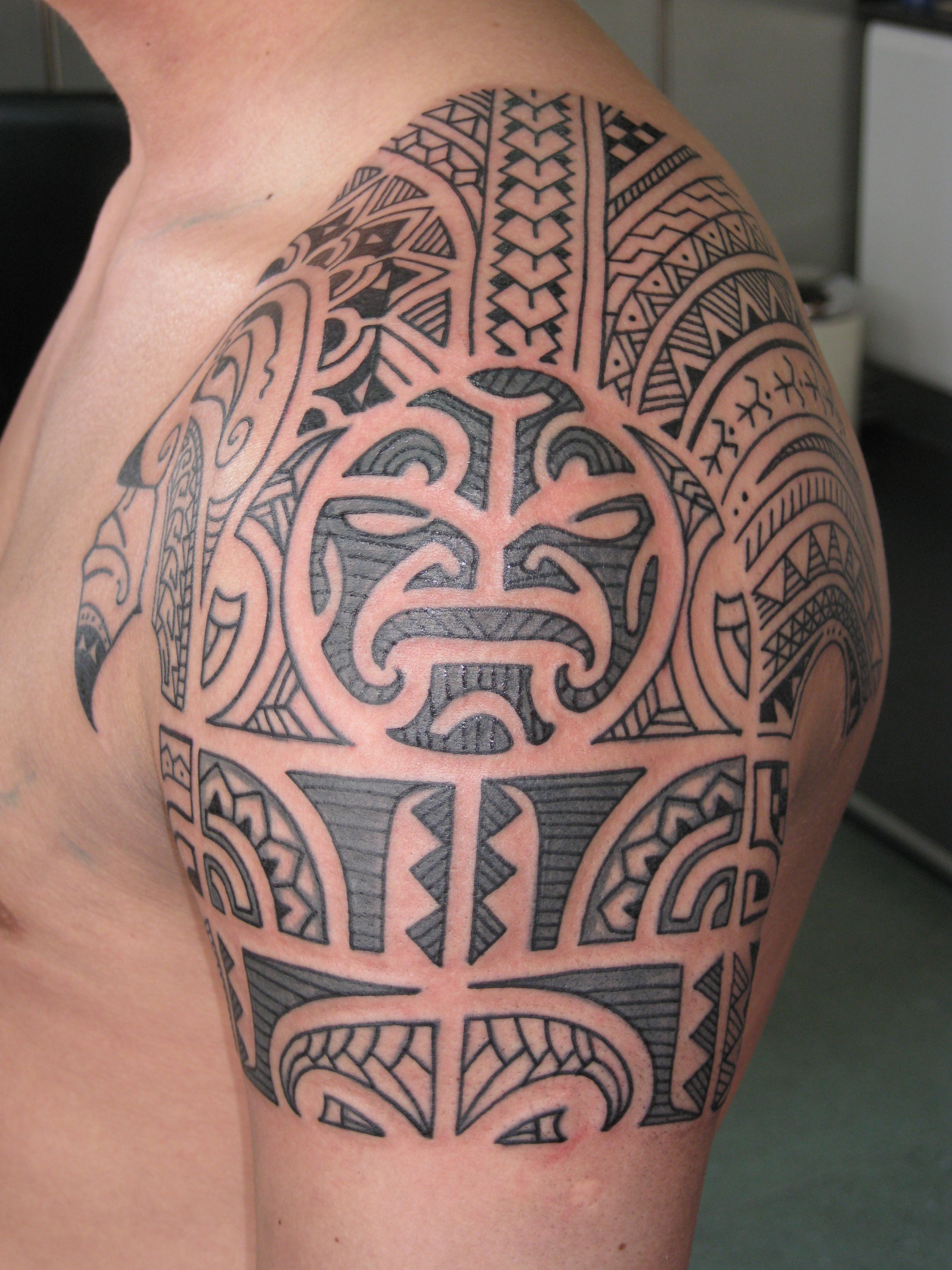 Irish Street Tattoo Polynesian Style Shoulder Peice Irish St Tattoo intended for measurements 2448 X 3264