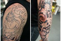 Japanese Elbow Tattoos Elbow 3 Hr Sitting In And Around The with size 2400 X 2400
