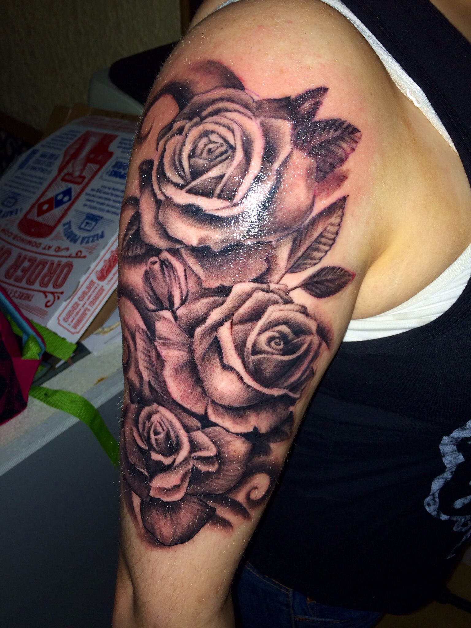 Just Got This The Last Night Percent Idea For Rose Tattoos Or Half within size 1536 X 2048