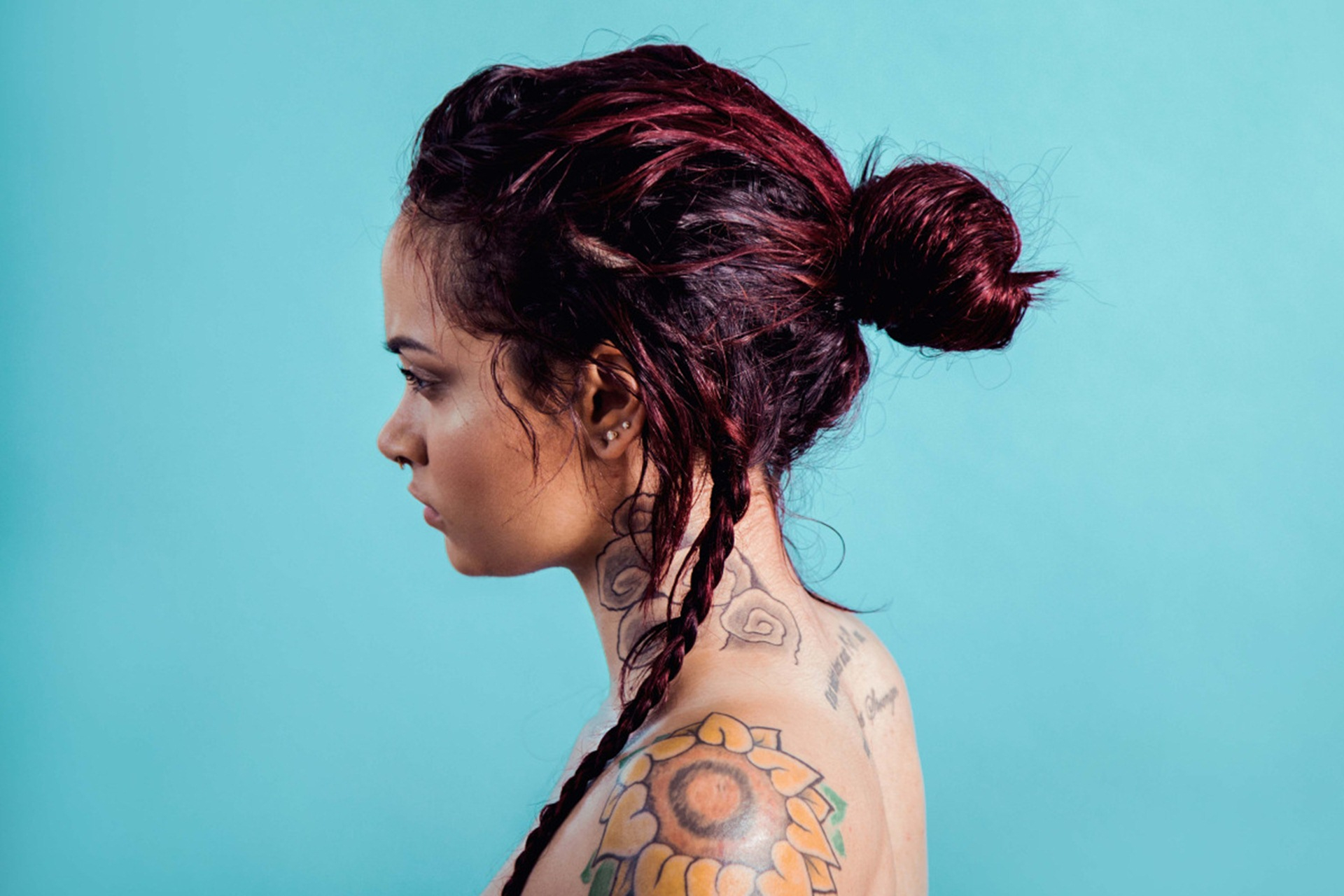 Kehlani High Quality Wallpapers Shoulder Kehlani Sunflower Tattoo intended for dimensions 1920 X 1280