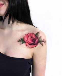 Killer Watercolor Rose Tattoo Tattoo Artist Vlad Tokmenin inside sizing 1080 X 1326