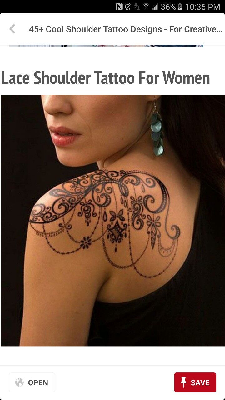 Lace Shoulder Tattoo Tatoos Lace throughout sizing 720 X 1280