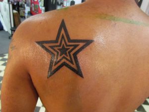 Left Back Shoulder Star Tattoo Skin Art Star Tattoos Star intended for size 1600 X 1200