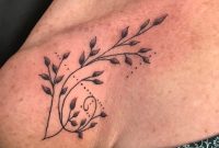 Little Leafy Filigree Lady Women Shoulder Chest Tattoo Hello Kitty inside size 3024 X 4032