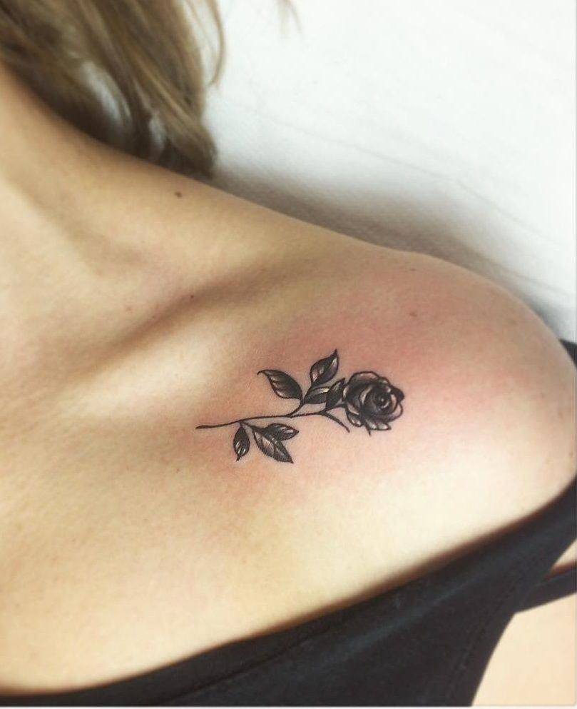 Little Rosetattoo On Shoulder Shouldertattoo Tattoos with size 809 X 993