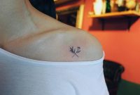 Little Tattoos Flower Tattoo On The Left Shoulder Tattoo Artist with measurements 1000 X 813