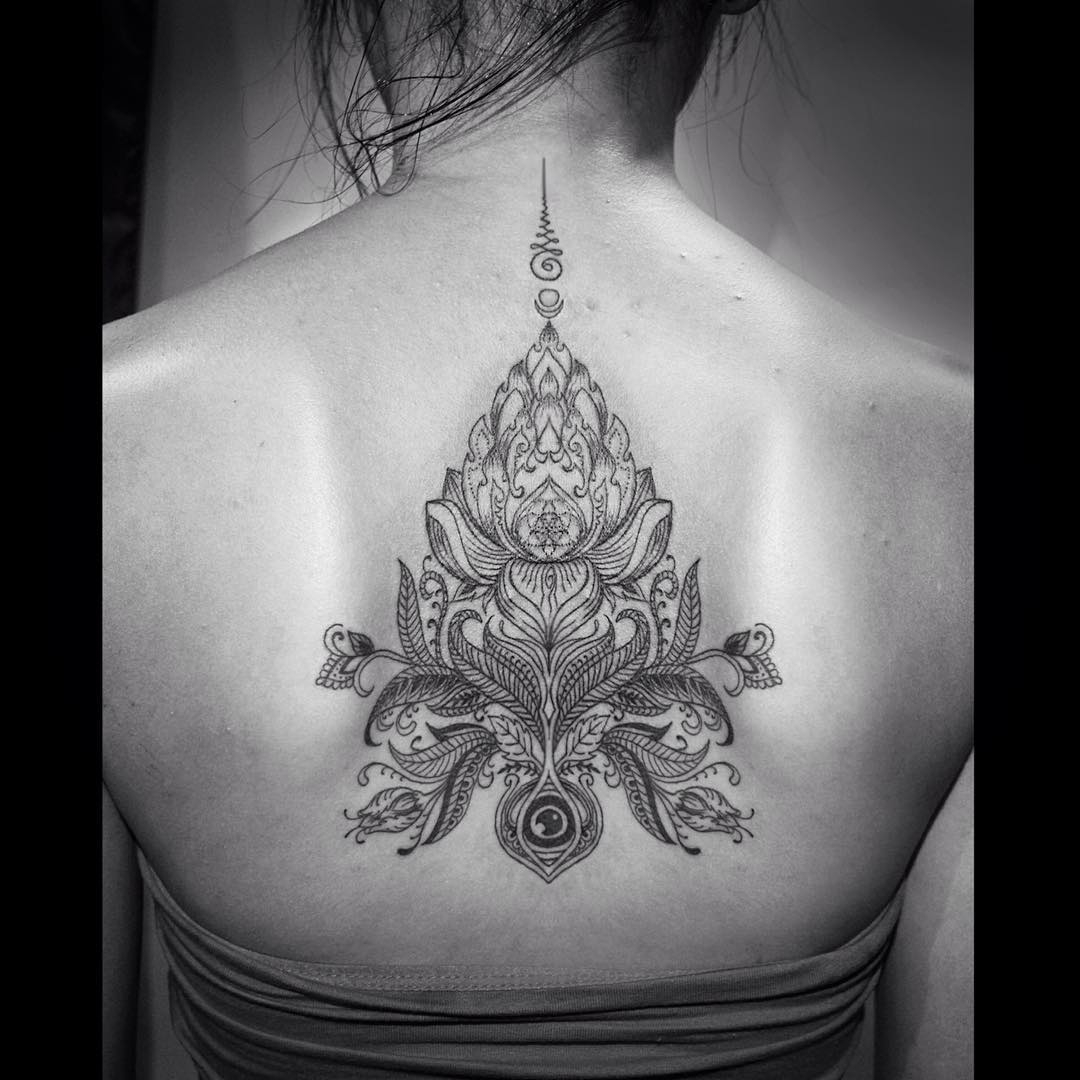 Lotus Back Tattoo Best Tattoo Ideas Gallery for proportions 1080 X 1080