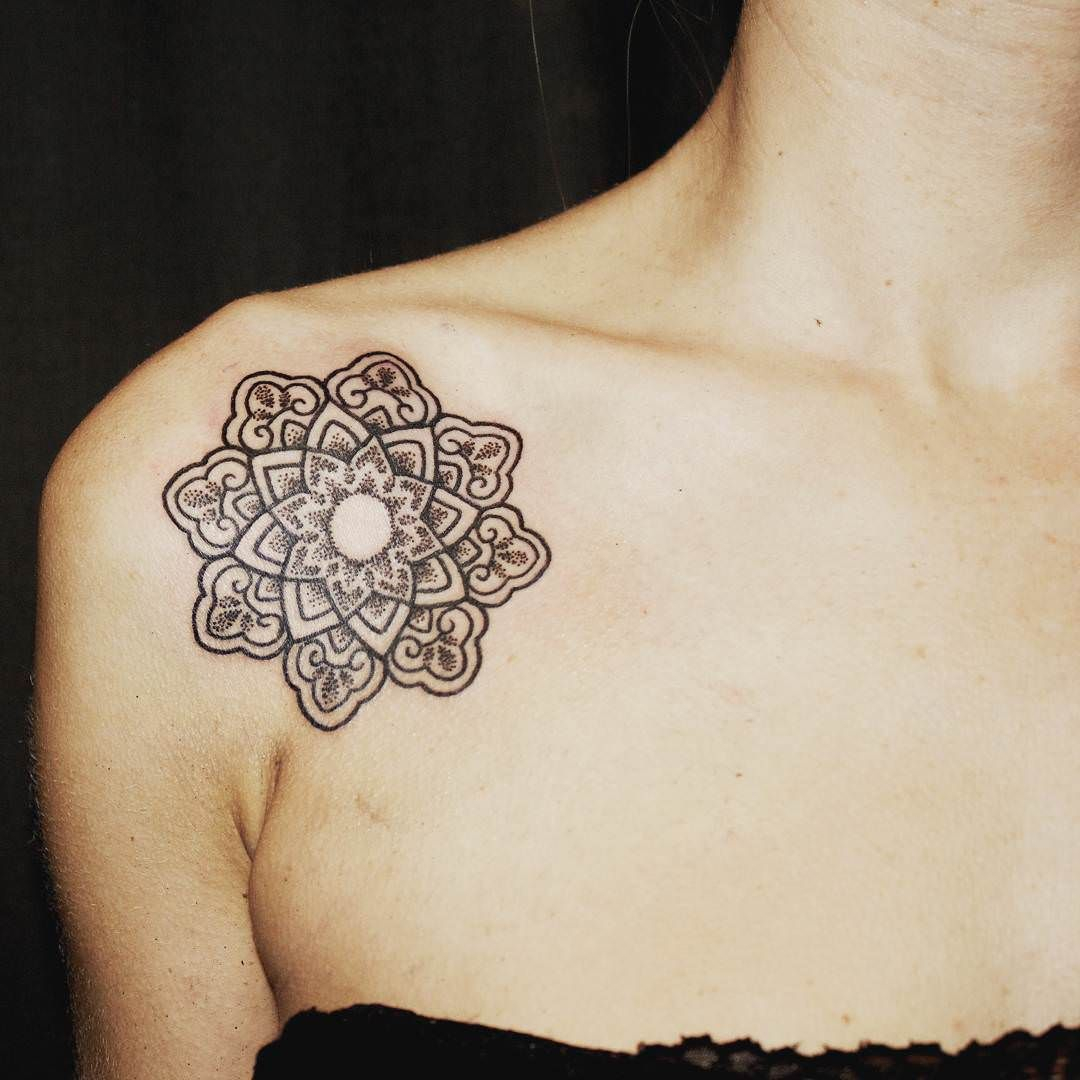 Lotus Mandala On Front Of Shoulder Google Search Tattoos pertaining to proportions 1080 X 1080