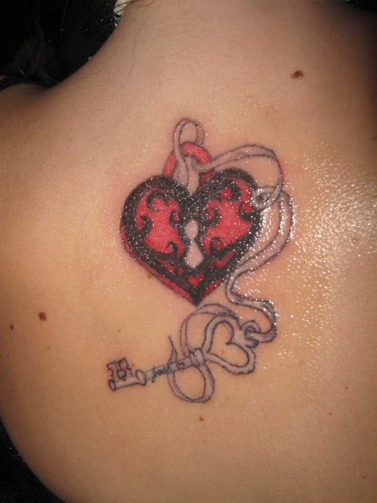 Love Lock And Key Shoulder Tattoo Tattoomagz Tattoo Designs intended for dimensions 774 X 1032