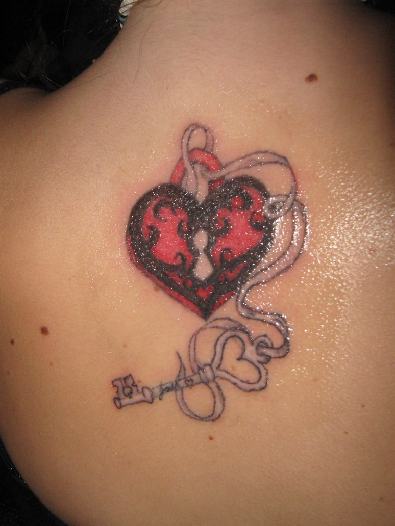 Love Lock And Key Shoulder Tattoo Tattoomagz Tattoo Designs intended for proportions 774 X 1032