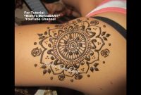 Mandala Circular Design For Shoulder Henna Mehndi Tattoo Tutorial inside measurements 1280 X 720