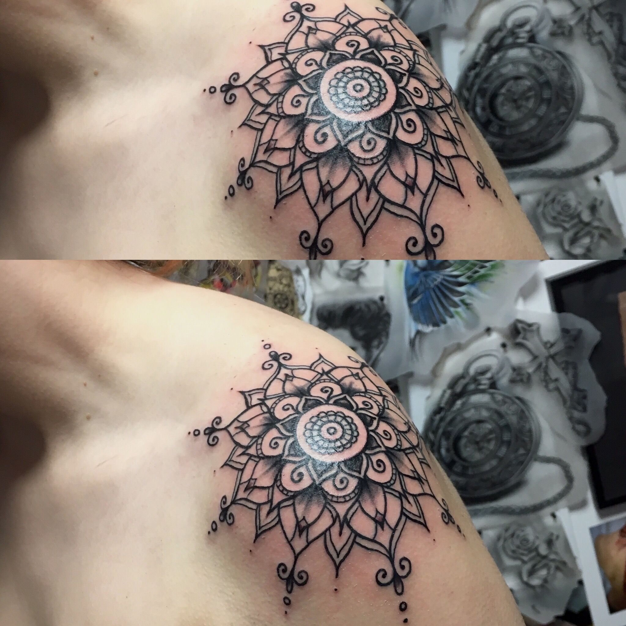 Mandala Tattoo I Did Today On The Ball Of The Shoulder Cool Little intended for size 2048 X 2048
