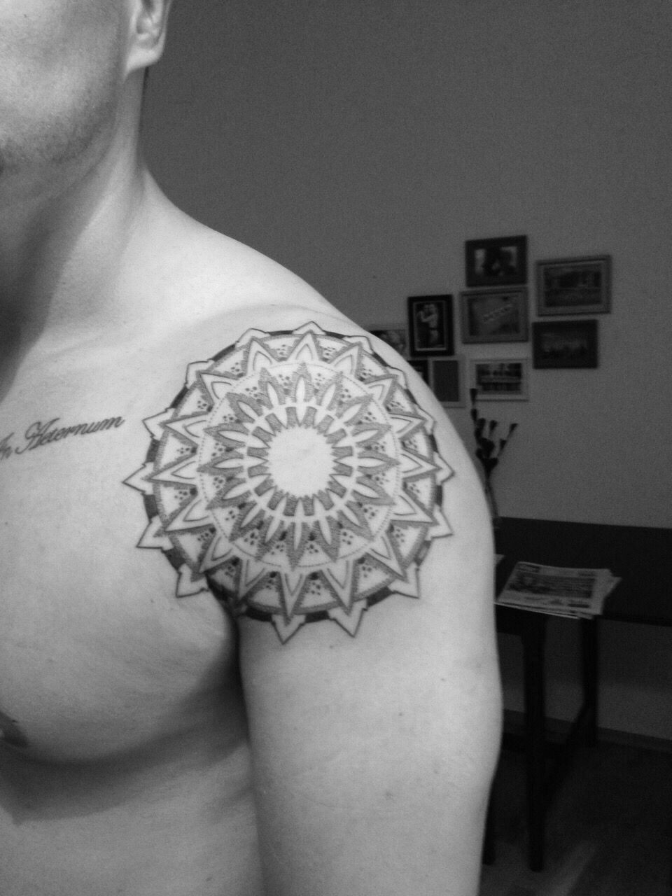 Mandalatattoomenshoulder Tattoos Tattoos Mandala Tattoo for dimensions 960 X 1280