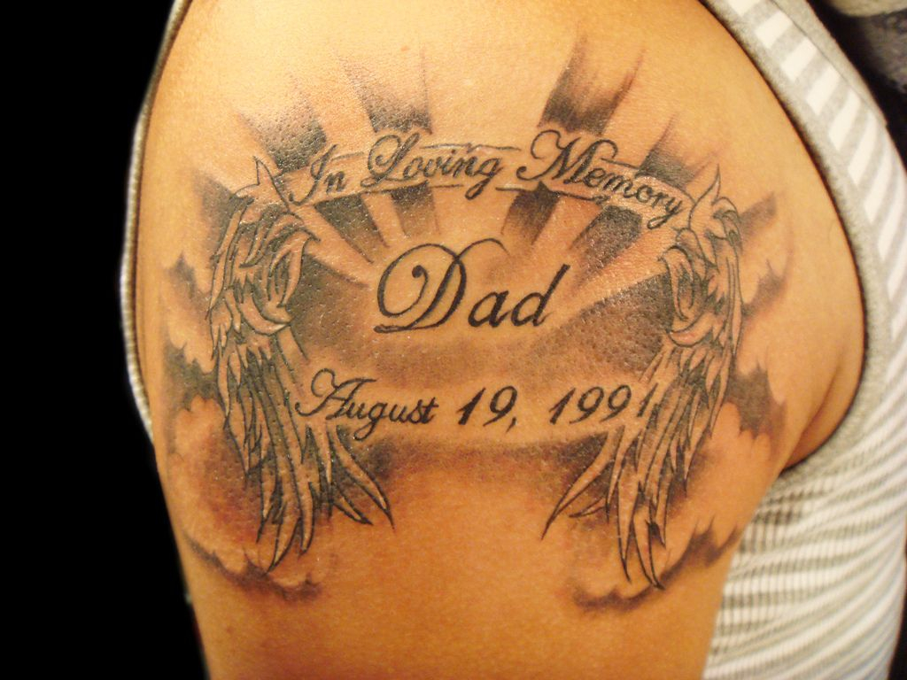 Memorial Tattoo Designs Photo Tattoos Memorial Tattoos Father regarding measurements 1024 X 768