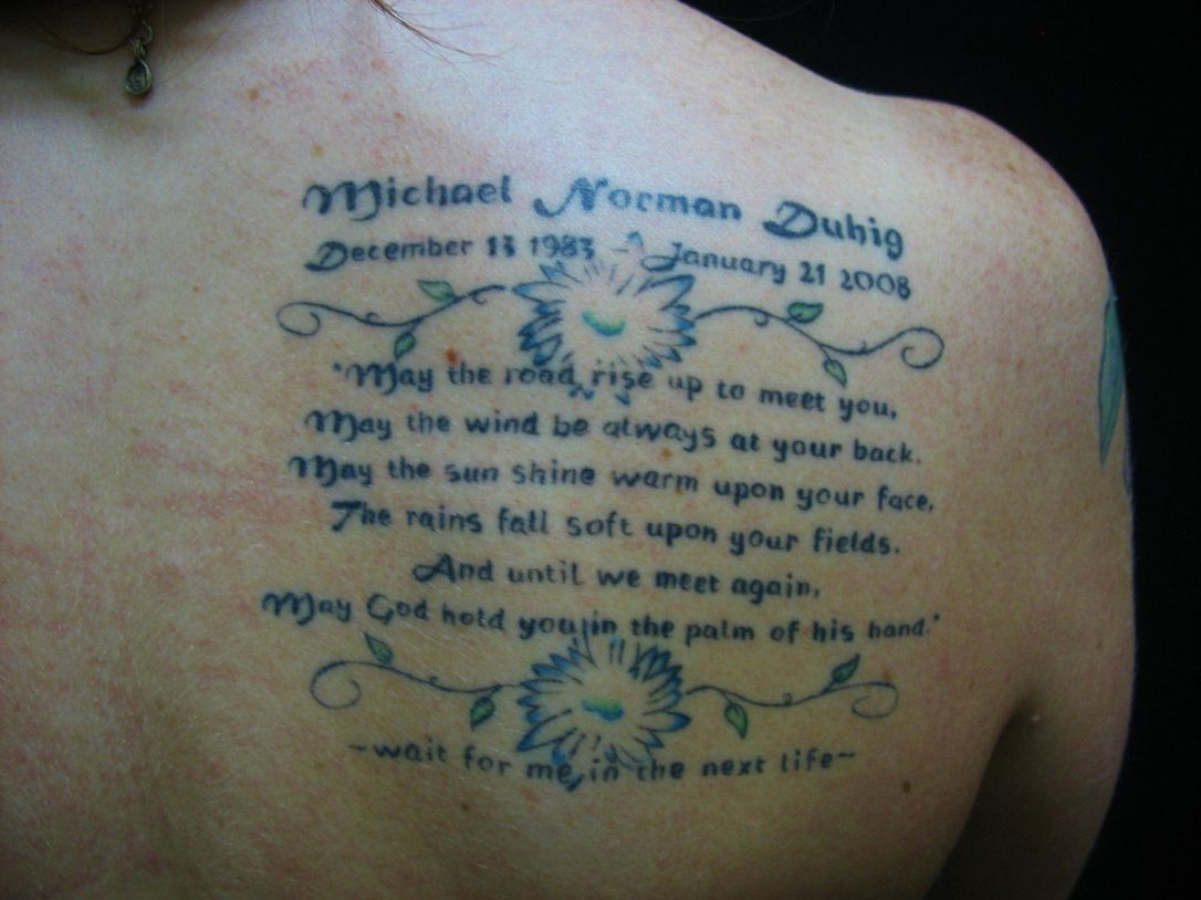 Memorial Tattoos Help The Bereaved Remember Lost Loved Ones The Star within proportions 1086 X 814