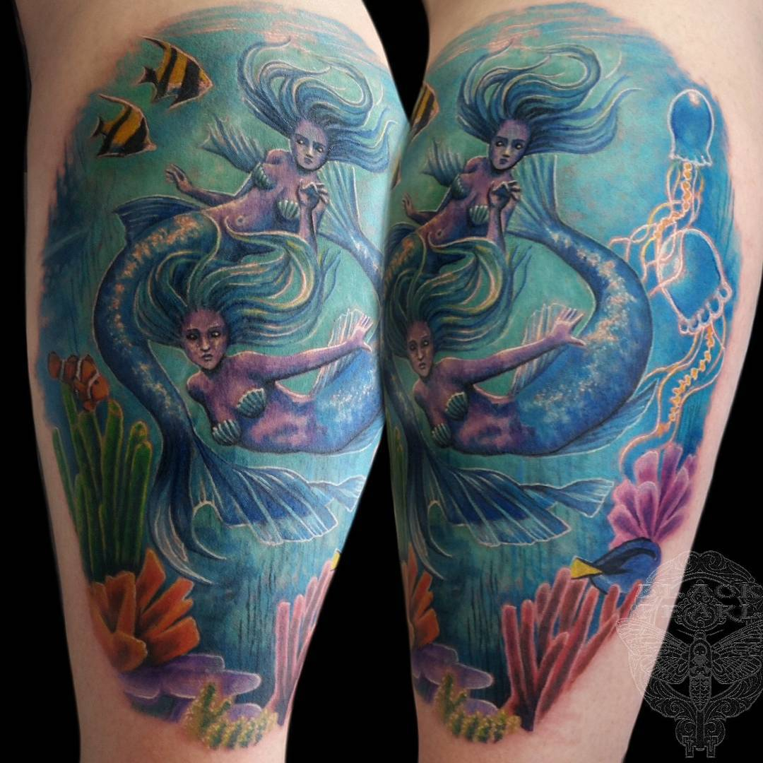 Mermaids Tattoo Best Tattoo Ideas Gallery within dimensions 1080 X 1080