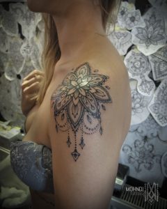 Mohndi Tattoo Ornamental Mandala Shoulder Bruxelles Brussels for proportions 1134 X 1417